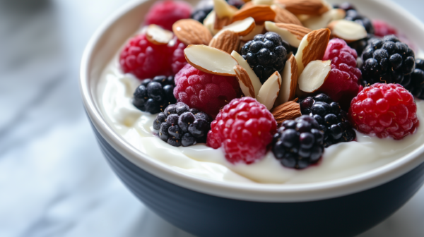 Joghurt mit Beeren und Mandeln – Bild 2